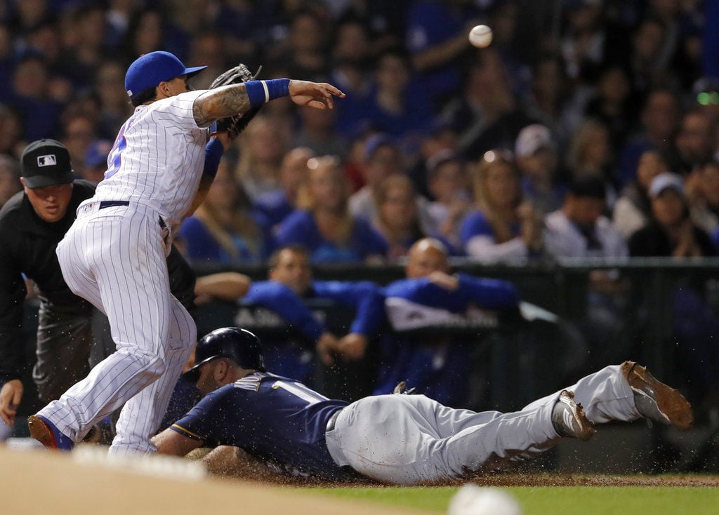 Brewers Cubs Baseball - Game 1